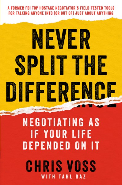 Never Split the Difference by Chris Voss — book cover
